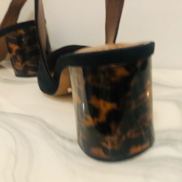 ZARA SLINGBACK SHOES WITH TORTOISESHELL HEELS - Picture 12 of 16